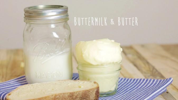 How to Make: Homemade Cultured Butter & Buttermilk