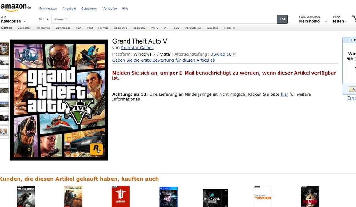 GTA V PC: ‘Grand Theft Auto 5’ PC Version Listed on French, German Amazon Websites
