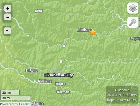 Earthquake Today in Oklahoma: 3.2 Quake Hits 53 Miles From OKC