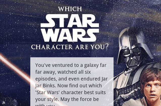Zimbio Star Wars Quiz: Which Star Wars Character Are You?