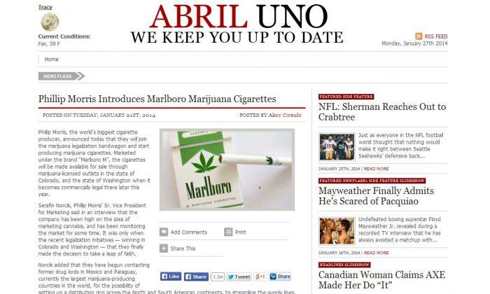 Marlboro Marijuana Cigarettes? Phillip Morris ‘Marlboro M’ Colorado Article Satire Goes Viral; Not Real