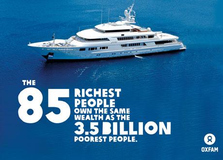 Richest 1 Percent: Half the World Population’s Wealth Equal to Wealth of Richest 85 People