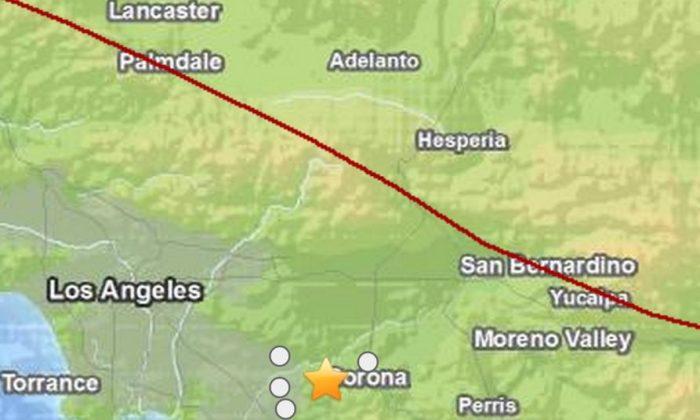 Earthquake Today by Los Angeles: 3.8 Quake Wednesday in Riverside; Corona and Tustin, California