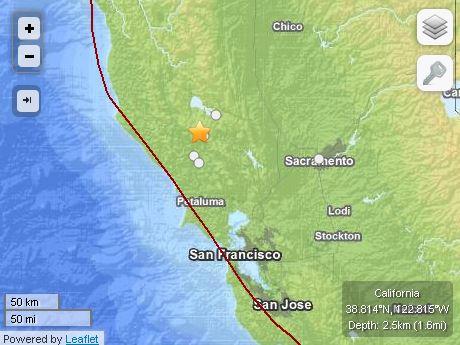 Earthquake Today in California: Quake Hits 70 Miles From San Francisco