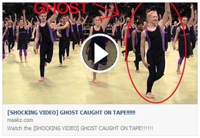 ‘Ghost Caught on Tape!’ Shocking Video is Just Facebook Spam