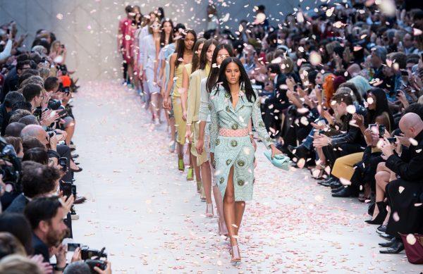 Spring at the Burberry Prorsum show at London Fashion Week SS14 at Kensington Gardens on September 16, 2013 in London, England. (Ian Gavan/Getty Images)