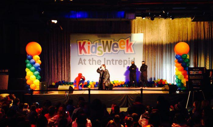 Superheroes Take Stage at Intrepid Museum for Kids Week