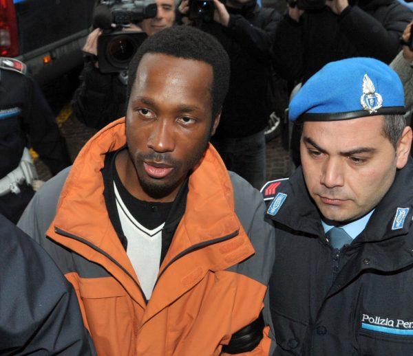 Rudy Hermann Guede, left, of Ivory Coast, on Dec. 22, 2009. (Stefano Medici/AP Photo)