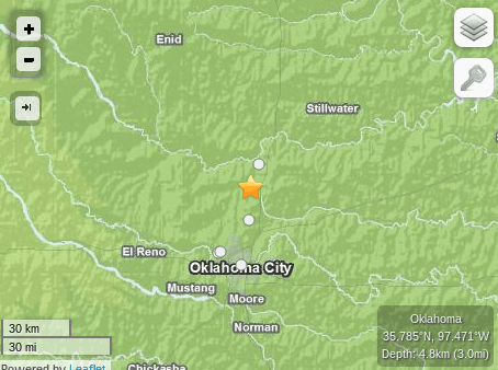Earthquake Today in Oklahoma Hits Near OK City, Guthrie