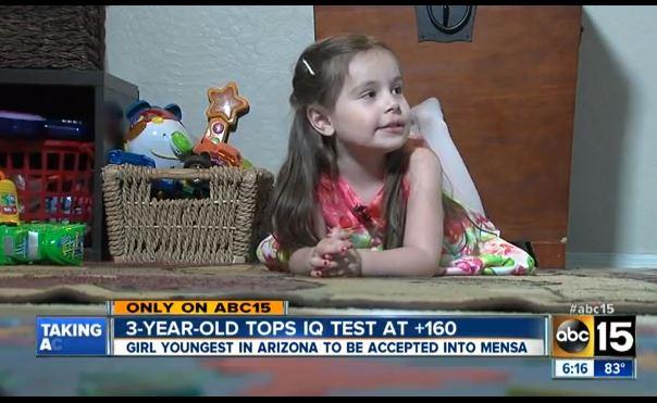 Mensa 3-year-old: Youngest Member of Mensa Has Incredibly High IQ