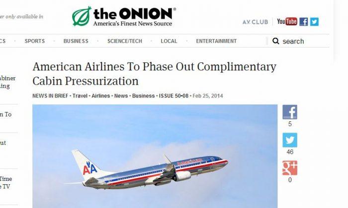 ‘American Airlines To Phase Out Complimentary Cabin Pressurization', Landing Gear is Just Satire