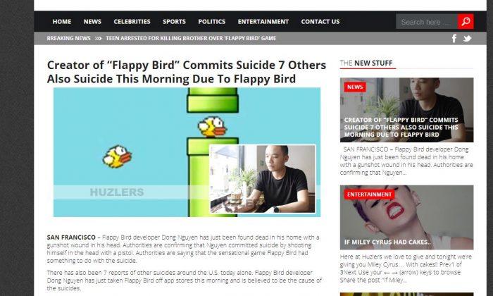 Dong Nguyen Dead? Flappy Bird Creator ‘Suicide’ Article a Hoax