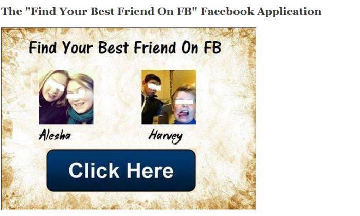 ‘Find Your Best Friend On FB’ is Facebook Spam; Don’t Give it Access to Your Account