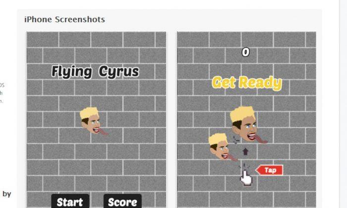 Flying Cyrus - Wrecking Ball, Flappy Bird Clone, Most Downloaded App for iPhone and iOS