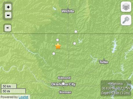 Earthquake Today in Oklahoma: Quake Hits Near Medford, West of OKC
