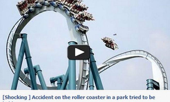 ‘Shocking Accident Roller Coaster Tried to be Hidden’ is a Facebook Scam