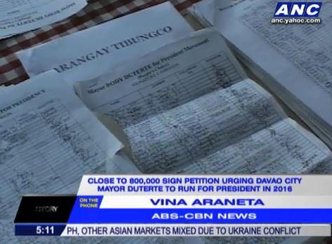 Duterte for President? Around 800,000 Sign Petition for Davao City Mayor Presidential Run