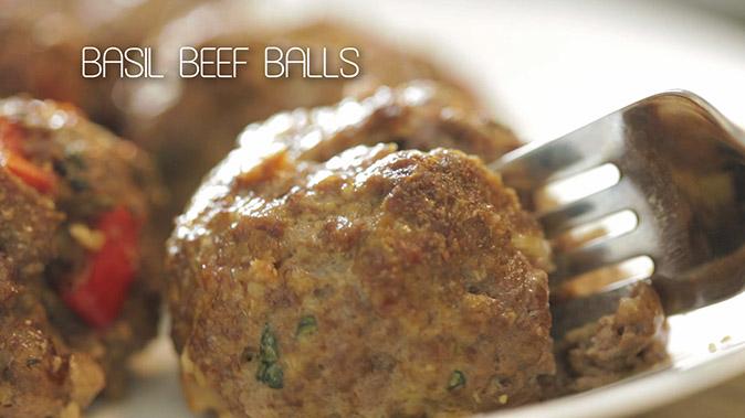 How to Make: Basil Beef Balls (+Video)