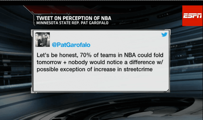 State Rep Tweets His Perception Of NBA