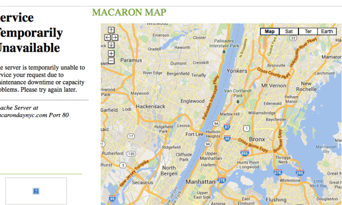 Macaron Day in NYC 2014 Map Down
