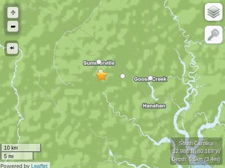 Earthquake Today in South Carolina: Quake Hits in Centerville, Near Summerville