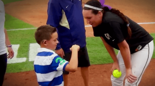 Hearing Impaired Pitcher Connects with Hearing Impaired Fan