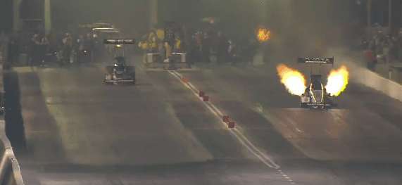 NHRA Dragster Explodes During Qualifiers