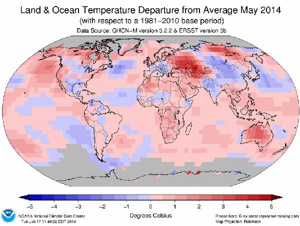 Super Warm Oceans Make May the Hottest on Record