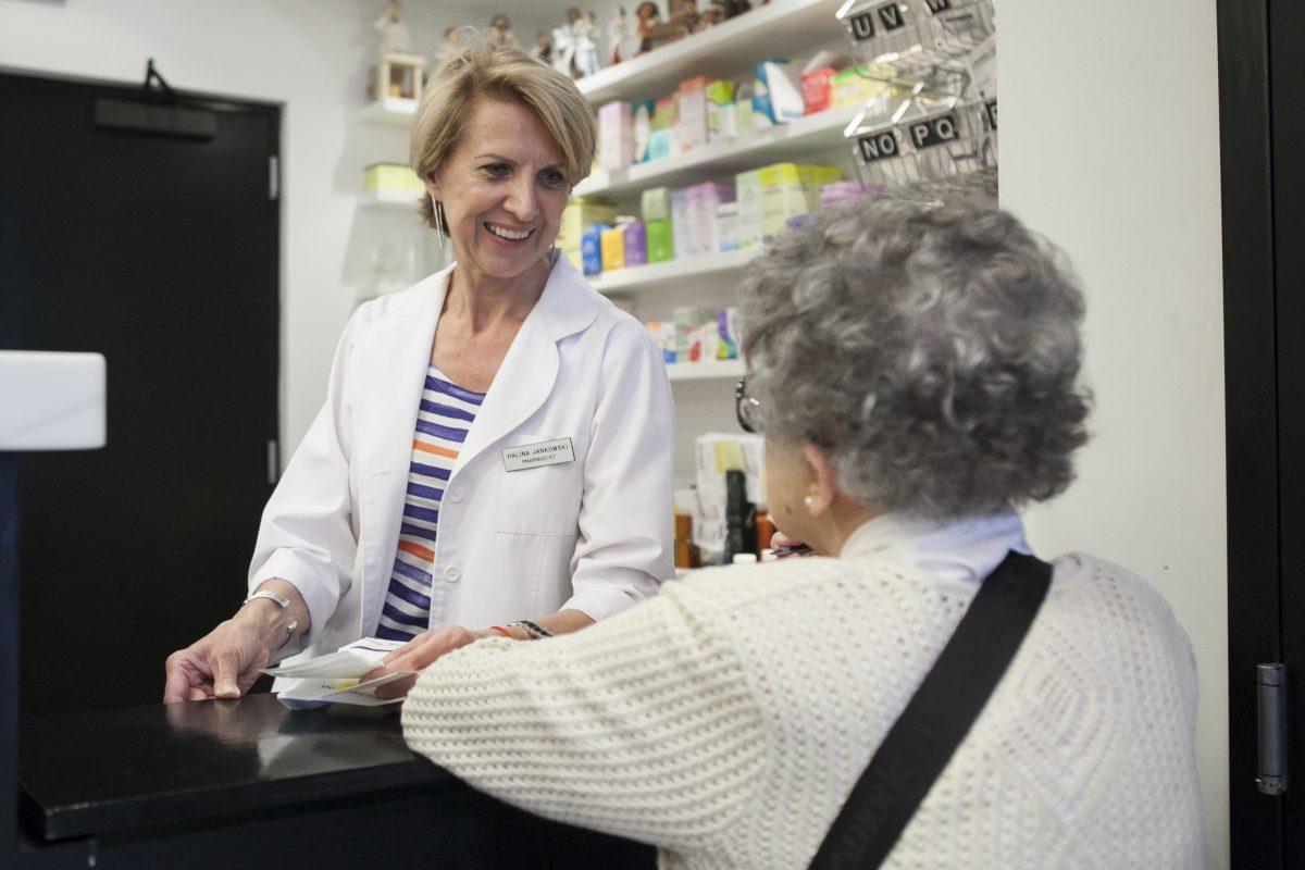 Pharmacist Halina Jankowski at the Northside Pharmacy in Brooklyn, New York, on June 18, 2014. (Samira Bouaou/Epoch Times)