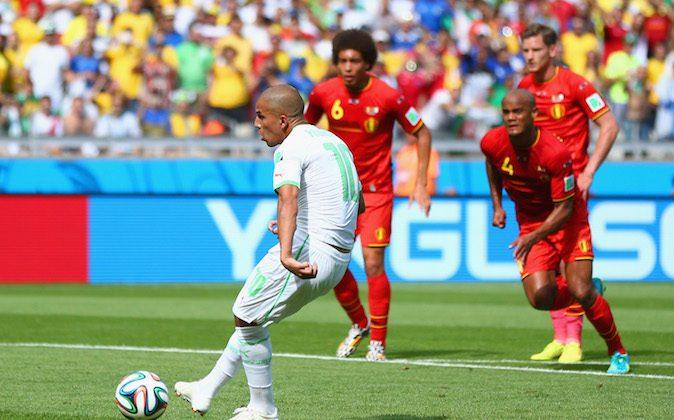 Sofiane Feghouli Goal Today: Watch Video After Jan Vertonghen Foul Gives Algeria Penalty 