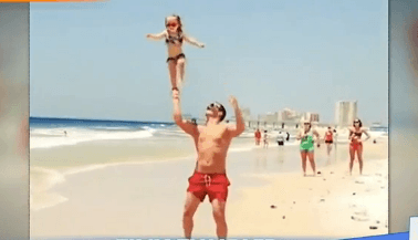Cheerleading Two-Year-Old Sticks Incredible Stunts (Video)