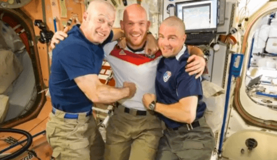 U.S. Astronauts Shave Heads After World Cup Loss (Video)