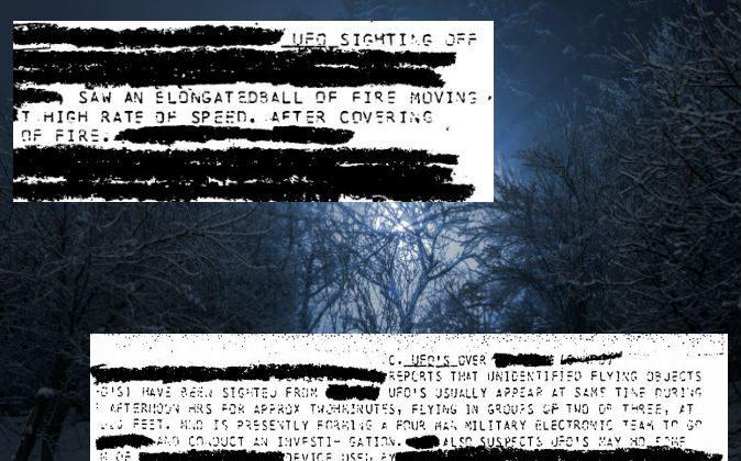 3 UFO Sightings Recorded in Declassified NSA Document