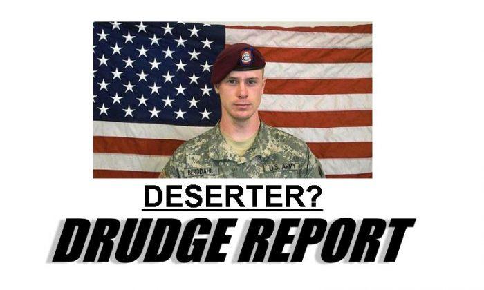 Drudge Report Highlights Questions About ‘Deserter’ Bowe Bergdahl, Recovered American POW 