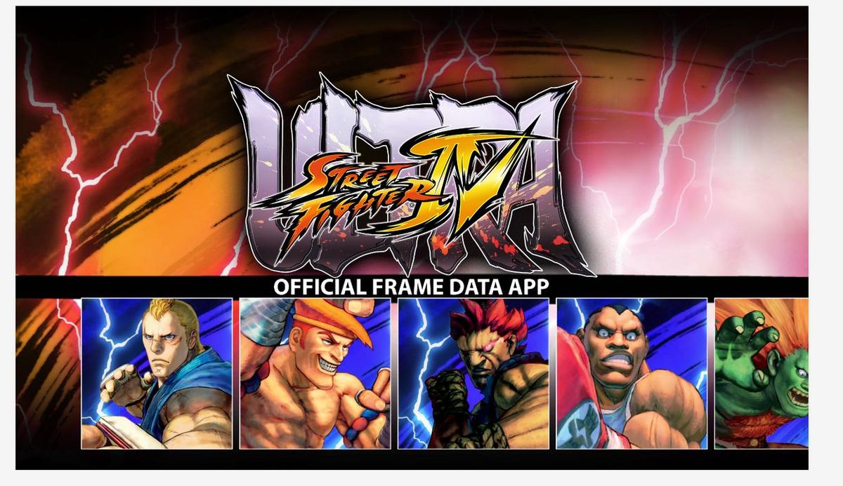 Ultra Street Fighter 4: Frame App Available for Ultra Street Fighter IV