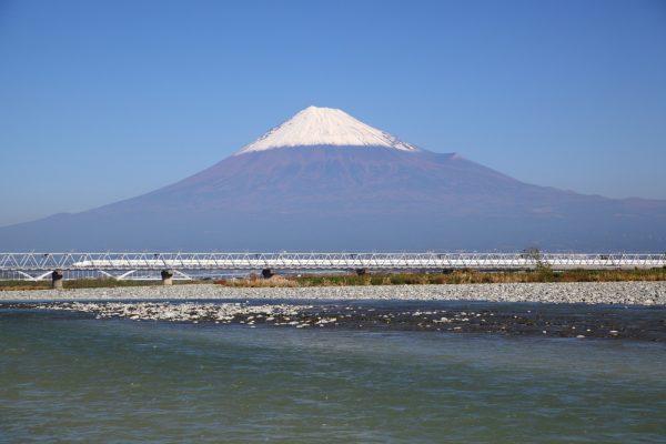 View of Mt. Fuji and Tokaido Shinkansen, Shizuoka, Japan. (*Shutterstock)
