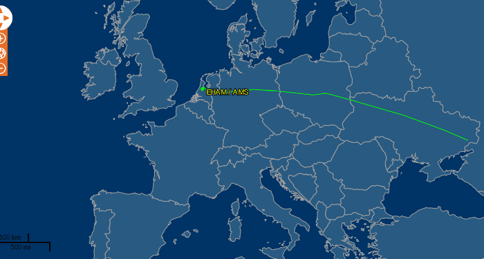Flight MH17 Route Map, Flight Path: Plane Took Off From Amsterdam, Shot Down Over Ukraine