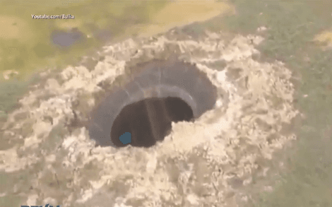 Mysterious Giant Hole Suddenly Appears (Video)