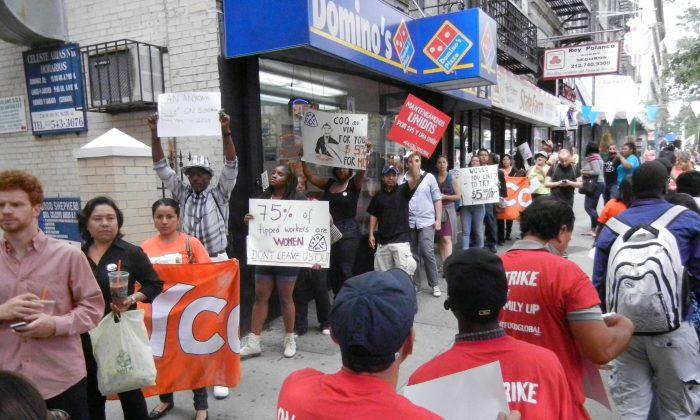 Tipped Workers Call on Cuomo to Raise Their $5 Minimum Wage