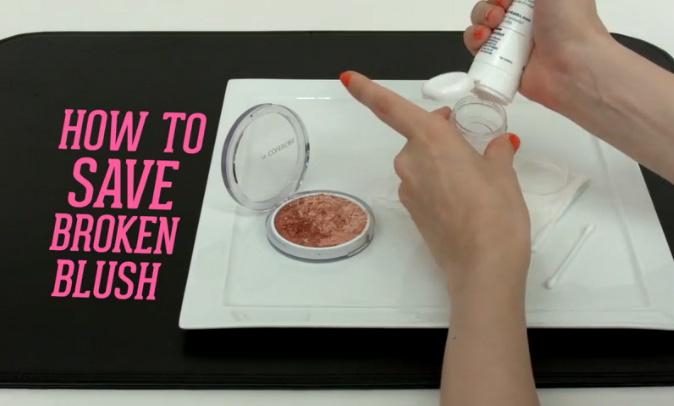 Watch How to Turn Broken Blush Into Cream Blush 
