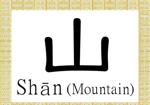 Chinese Character for Mountain: Shān (山)