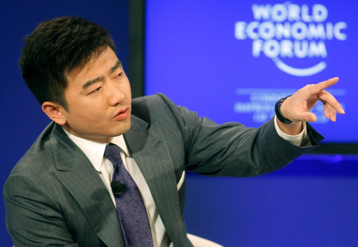 A file image of then-anchor for China Central Television, Rui Chenggang, at the World Economic Forum in Davos, Switzerland, on Jan. 29, 2011. (Michel Euler/AP)