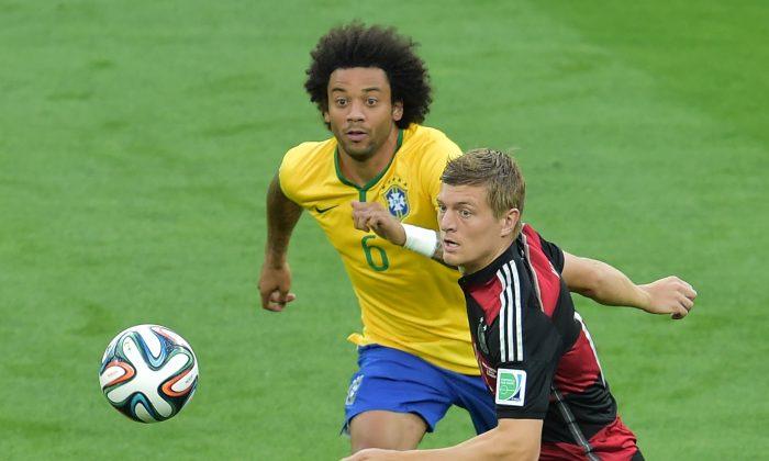 Marcelo, Philipp Lahm Fight? Watch Germany, Brazil Confrontation in World Cup 2014 Semi Final (+Video)