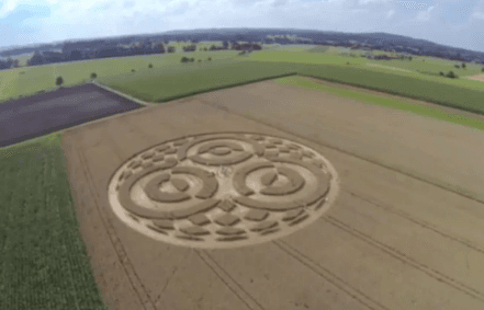 Mysterious Crop Circle Appears Overnight In Germany (Video)