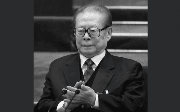 Former Chinese Communist Party head Jiang Zemin attends the closing session of the 18th National Congress on Nov. 14, 2012 in Beijing. during which Xi Jinping, who pursued members of Jiang's faction with corruption charges for 19 months, was voted Party leader. (Feng Li/Getty Images)