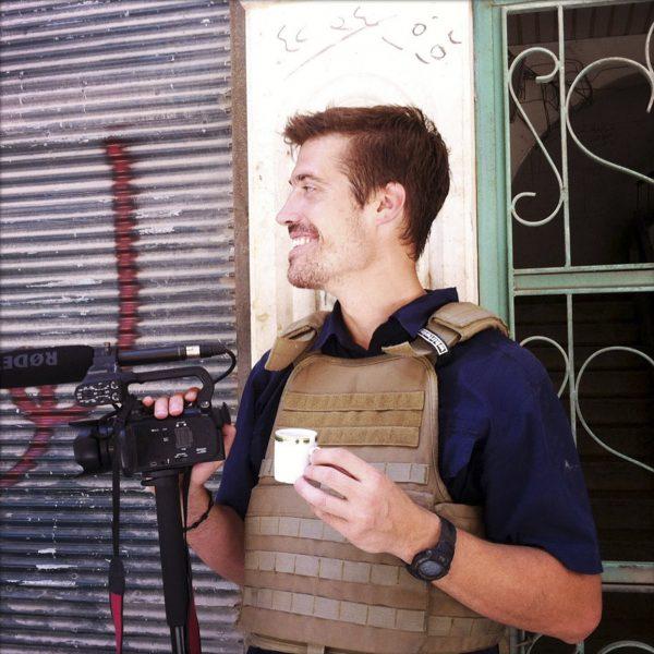 This file photo posted on the website freejamesfoley.org shows journalist James Foley in Aleppo, Syria, in July 2012. (freejamesfoley.org, Nicole Tung/AP Photo)