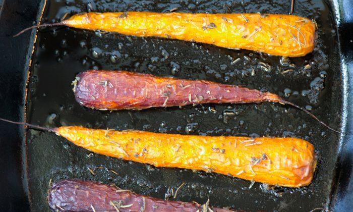 Delicious Herb and Maple-Roasted Carrots