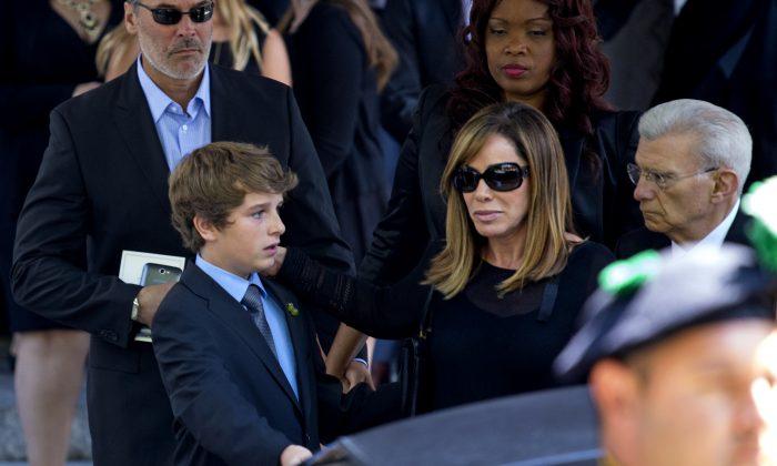 Cooper Endicott, Melissa Rivers’ Son, Attends Joan Rivers’ Funeral With Mother (+Pictures)