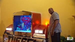 Video: Shaq’s Humongous Fish Tank Made From a Real Diesel Truck