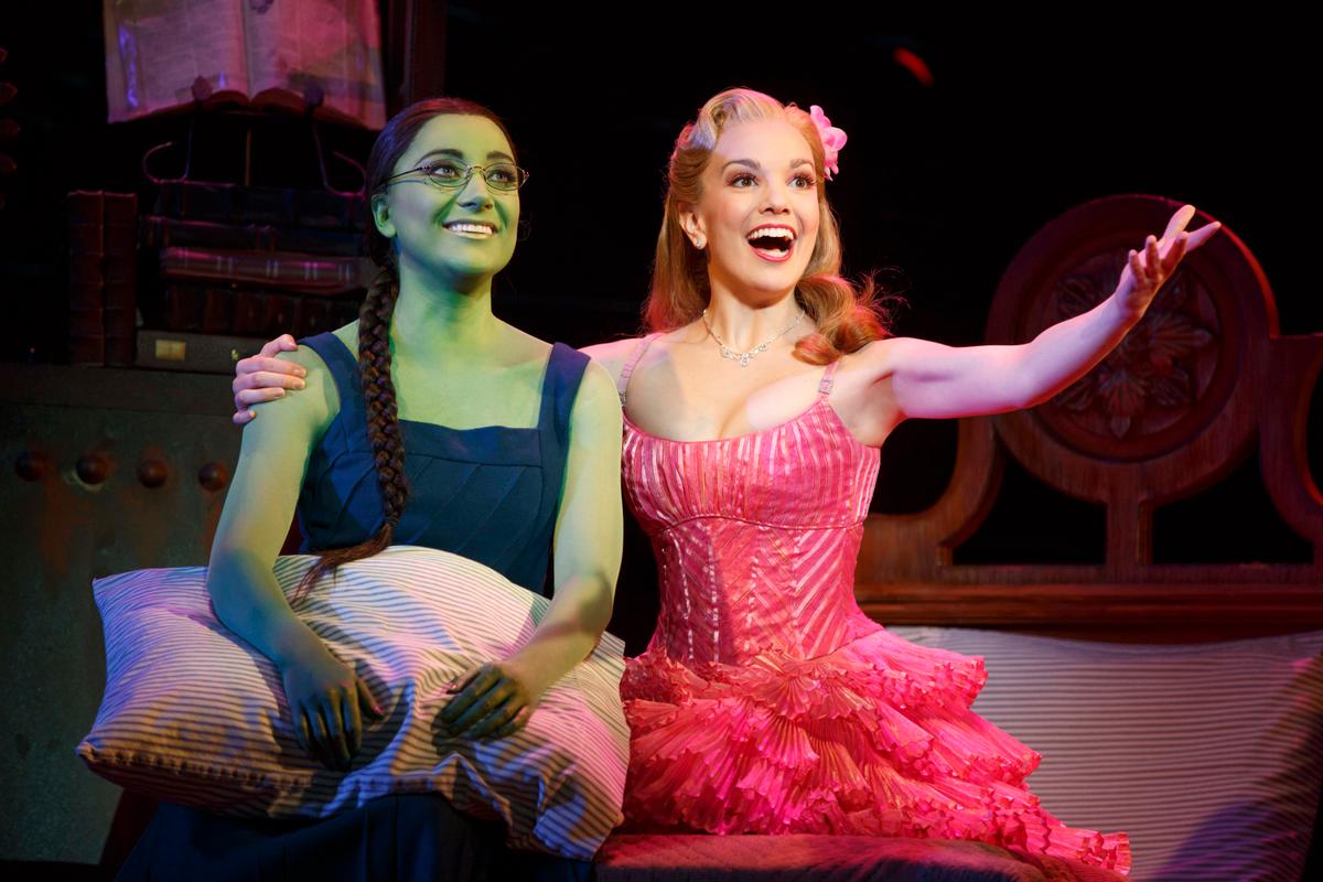 Laurel Harris as Elphaba and Kara Lindsay as Galinda forge a friendship in Mirvish's production of "Wicked." (Joan Marcus 2014)